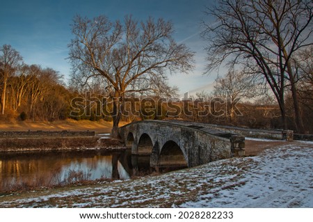 Photo of Winter at Burnside Bridge, Antietam National Battlefield, Maryland USA