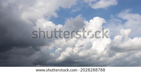 storm clouds in the sky before rain. soft picture