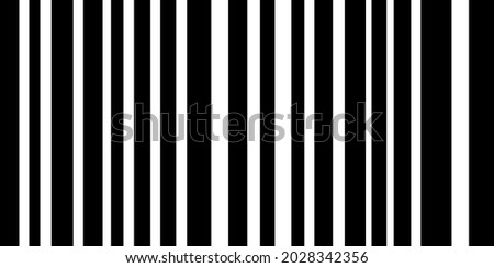 
Silhouette illustration of barcode sample attached to products etc.