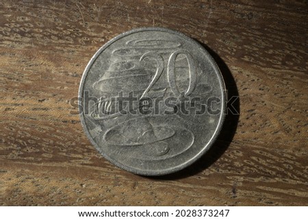 20 Cent Australian Dollar Coin, Queen Elizabet II