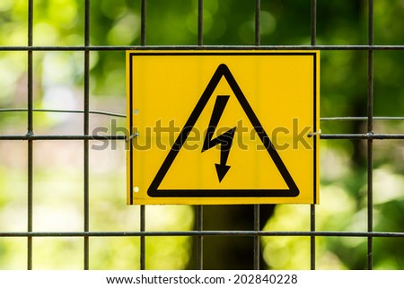 Danger High Voltage Electric Fence Warning Sign