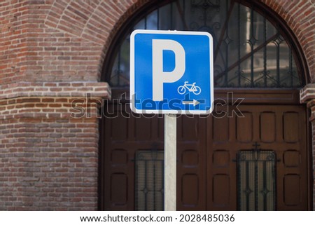 Parking signage in the streets of Spain