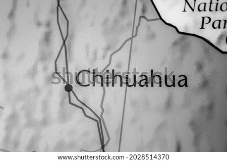 Chihuahua on the map of Mexico