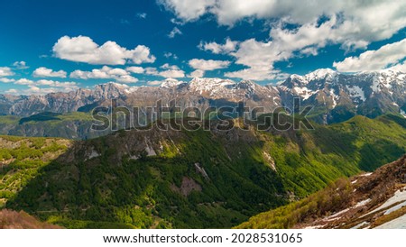 A beautiful spring day on the mountains above Val di Resia, Julian Alps, Friuli-Venezia Giulia, Italy