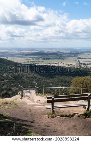 View from Lookout on the You yangs hiking trail in Victoria, Aus