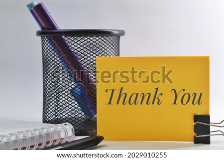 Thank You, words typography concept. Business Concept, Motivational concept. Marketing and Communications Concept.