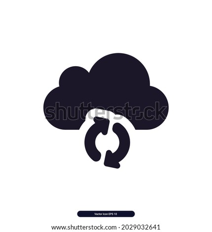 cloud_connect icon. Mobile Sign and symbol Vector icons. Simple set of outline symbols, graphic design elements. eps10