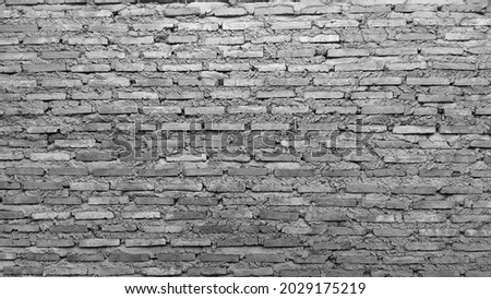 black and white brick wall for wallpaper