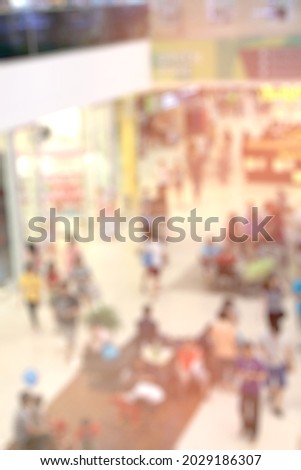 Abstract blur image of People walking at public space,Blurred background