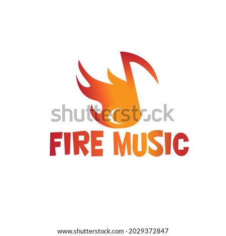 FIRE MUSIC WITH NOTE MUSIC, ROCK,DJ AND OTHER, FIRE MUSIC LOGO