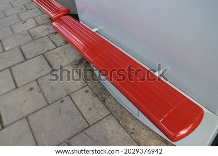 closeup of bus bench in shelter