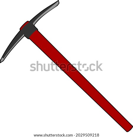 vector clip art image of pickaxe