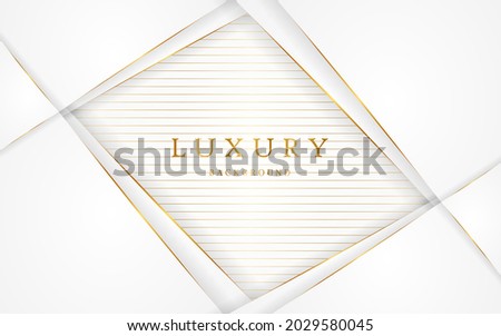 Elegant golden lines on white background with free space for design.
