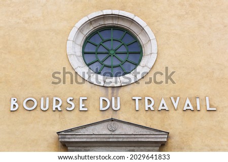 The labour exchanges building called bourse du travail in french language
