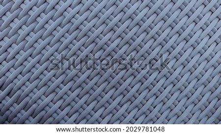 Pattern background of handmade light grey rattan