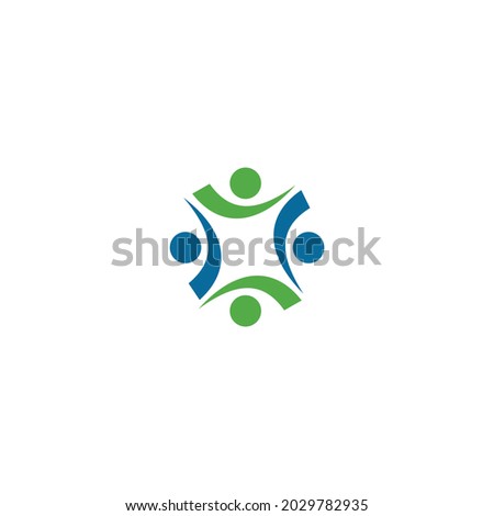 Health People Logo Icon Vector leaf care