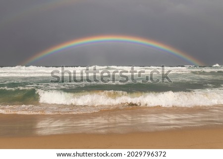 Rainbow over Bondi Beach, Sydney Australia