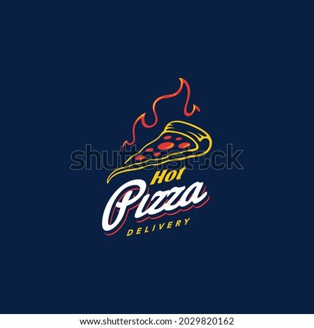 pizza logo colorful vector for food and beverages