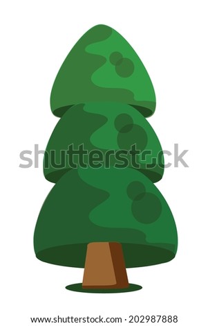 Cartoon tree icon 
