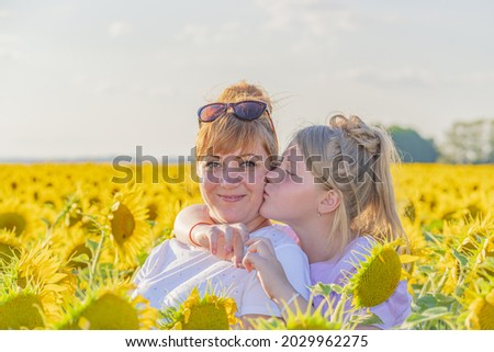 Excited teen girl kisses