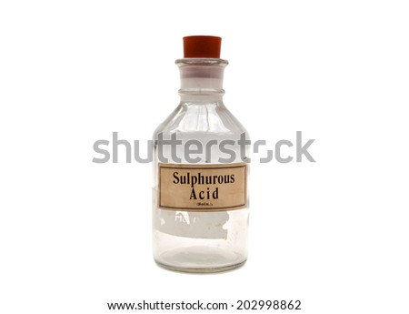 old acid bottle Royalty-Free Stock Photo #202998862