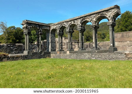 Ruins of ancient monastery on Lysekloster in Norway