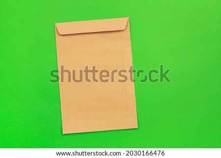 Blank envelope isolated background arranged for mockup design