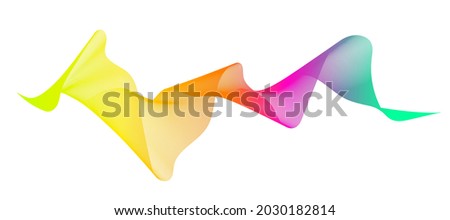 Abstract stylish design with trendy rainbow wave background for design brochure, website, flyer. Vector illustration.