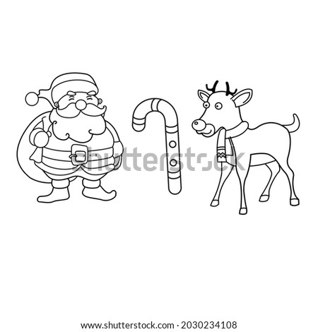 christmas  ornament - black and white outline vector