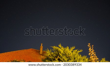 Night photo of the starry sky
