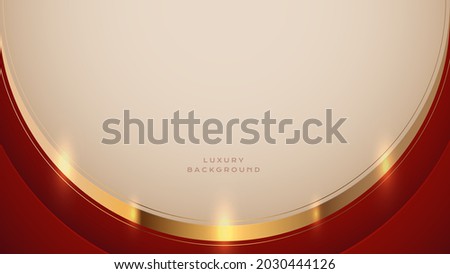 Red and golden luxury abstract background