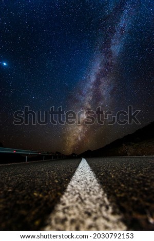 Road to the Milky Way in saghro mountains