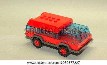 Red And Blue Toy Truck 