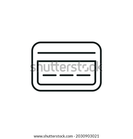 Credit card payment line icon, credit card payment, credit card payment vector, vector illustration