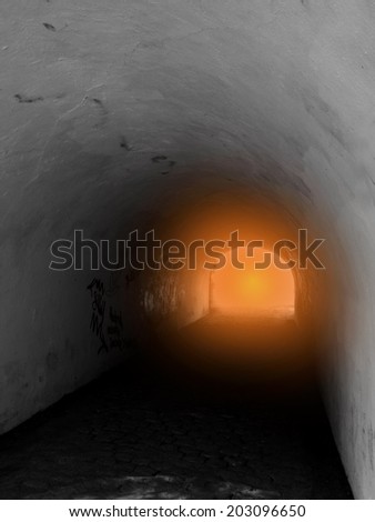 faith analogy light at the end of tunnel Heaven gate