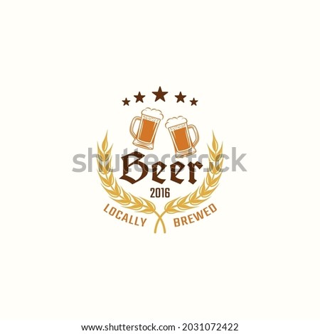 beer logo vector art color