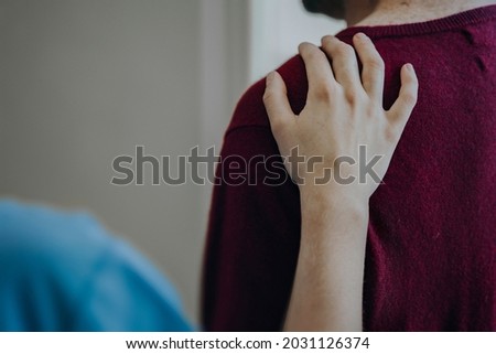 Nurse supporting a patient at the hospital Royalty-Free Stock Photo #2031126374