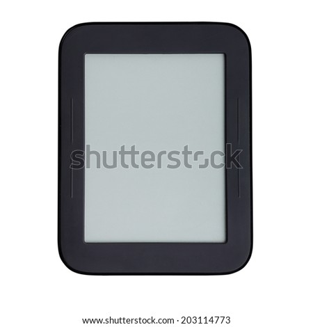 ebook isolated on white