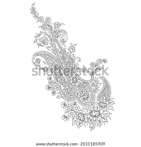 element floral ornament batik pattern