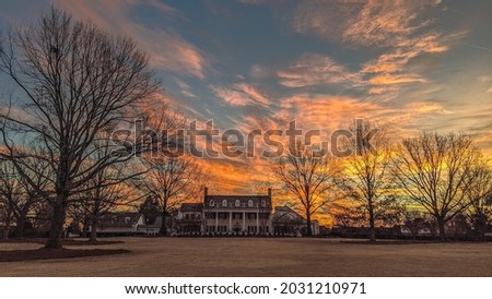 President's Mansion, Auburn University, Auburn, Alabama Royalty-Free Stock Photo #2031210971