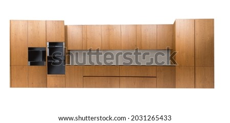 Kitchen cabinet isolated on white background