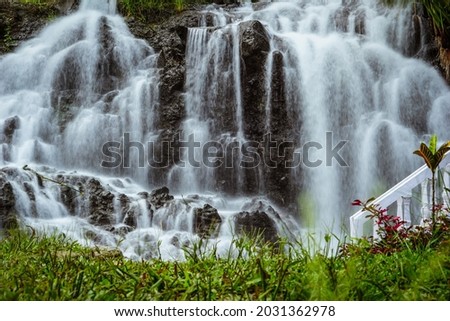 "Grojogan Ratu" waterfall in Baturraden, Indonesia