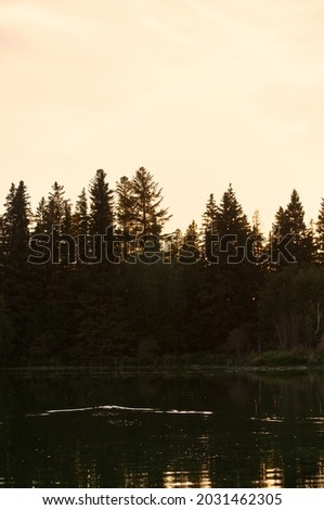 Sunset at Astotin Lake, Elk Island