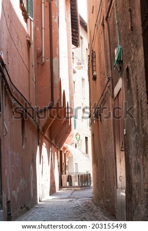 cozy streets of Bologna
