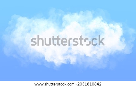 Sky with beautiful clouds. Cloud background. Blue cloud texture background. White Clouds on blue background.