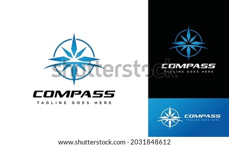 Compass logo design creative, icon, symbol, vector,sport