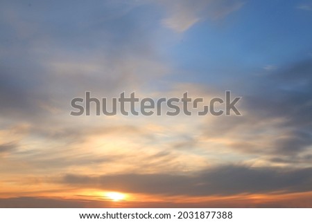 Amazing sky view and cloud before sunset.