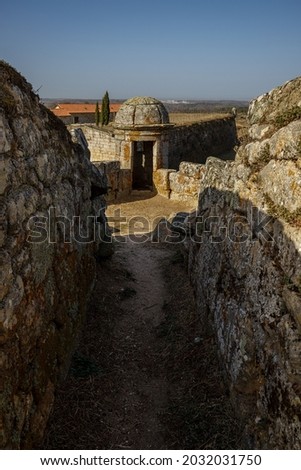 Ancient walls of Almeida. Portugal.