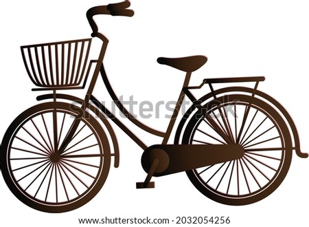 Creative vintage bicycle vector illustration