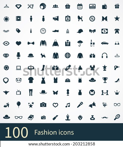 fashion Icons Vector set